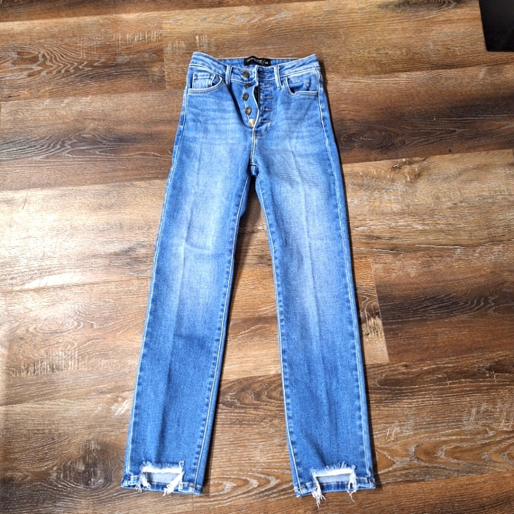 Just Black Denim, 1990s Button Fly Style#BP348J, Size  24 X27